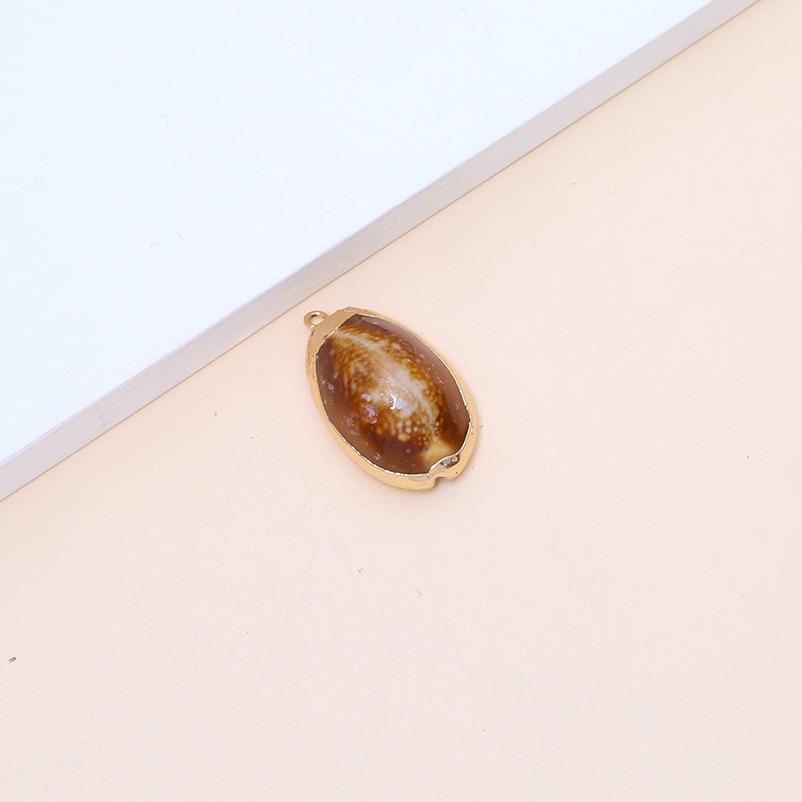 Electroplated Natural Shell Conch Scallop Pendant for DIY Necklace & Bracelet Jewelry