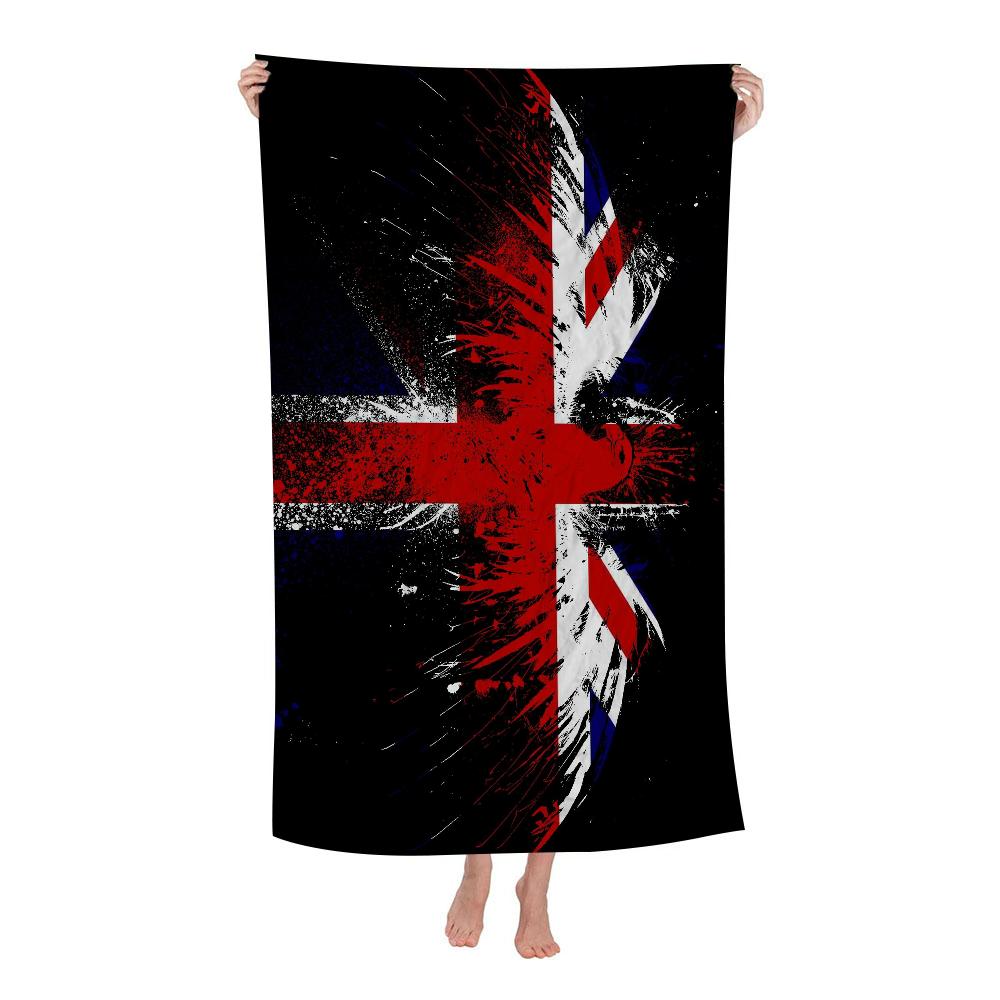 UK England Flagge Große Mikrofaser Strandtücher Schnelltrocknendes Handtuch Sandstrandtücher Poolhandtuch für Reisen Schwimmbad Yoga