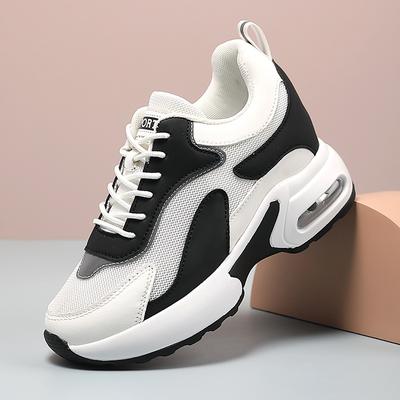 Neue Damen Herbst atmungsaktive vielseitige Plateauschuhe Innenhöhenerhöhung Sport- und Freizeitschuhe echtes Luftkissen einteilig