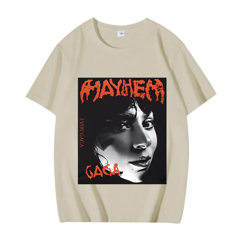 

Vintage Lady Gaga T Shirt Unisex Women Oversized 100 Cotton Hot sale short sleeve streetwear Summer fashion Unisex plus size tops 2XL