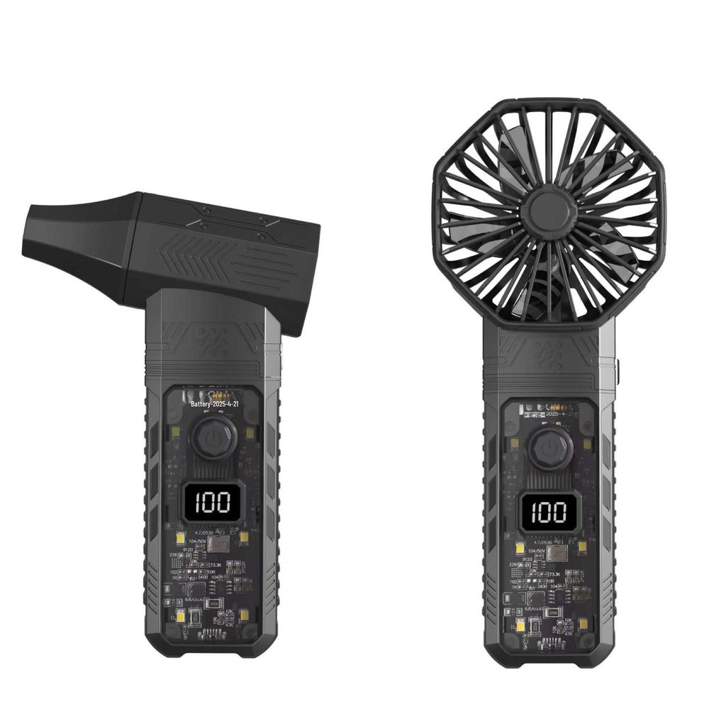 Multi-Purpose Turbo Fan Duster with Quick Charge, Lighting - Ideal for Outdoor Travel
