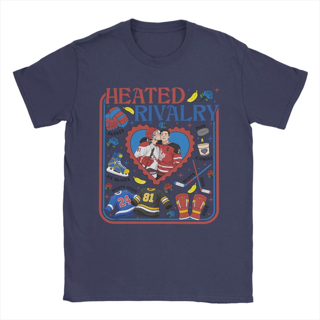 Heated Rivalry Ilya and Shane Mens T Shirts Novelty Tee Shirt Short Sleeve Round Neck TShirt Cotton Gift Idea Tops