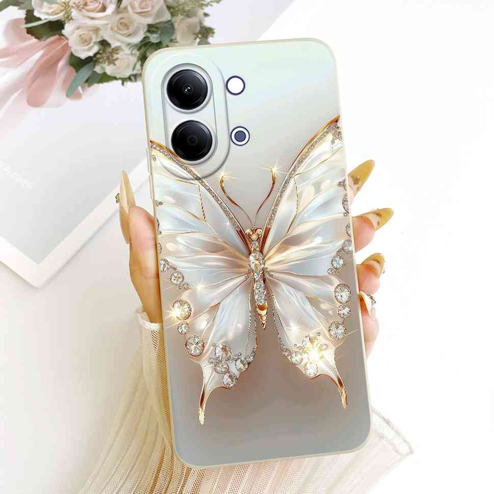 For vivo Y05 4G Case Fashion Colorful Flower Cartoon Silicone Back Cover For Vivo Y11D VIVO Y05 4G Bumper Phone Cases Fundas