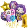 Hunter Girls Theme Digital Balloon and Foil Set for Birthday Party Decorations
