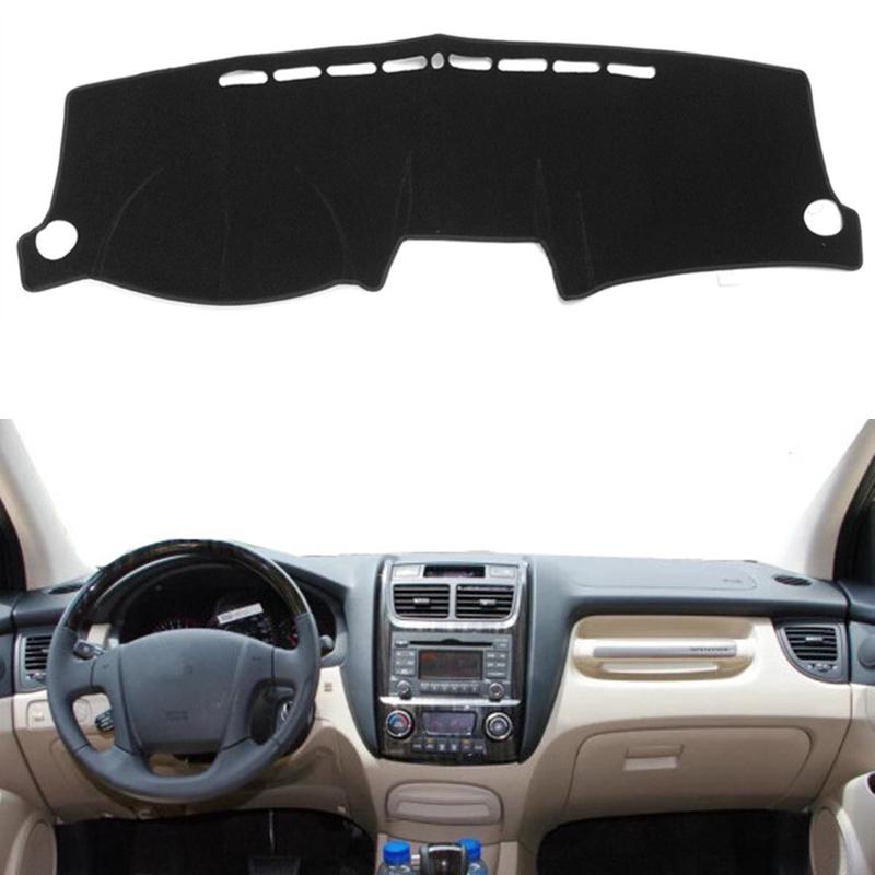 

Car Dashboard Cover Mat Pad Dashmat Trument Sunshield Carpet For Kia Sportage JE KM 2005 2006 2007 2008 2009 2010 Accessories Black(Red Edge)