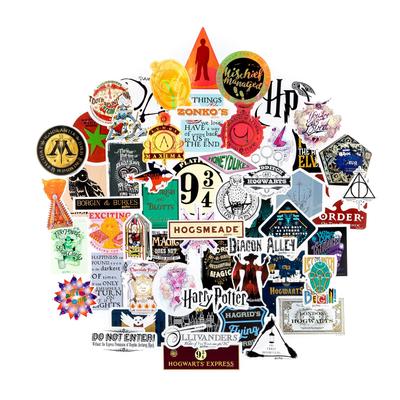 Potterfy Harry Potter Wizarding World Vinyl Stickers Set of 50 for Indoor and Outdoor UV Perfect for All Gadgets (Conquest Journals) Use, Waterproof,
