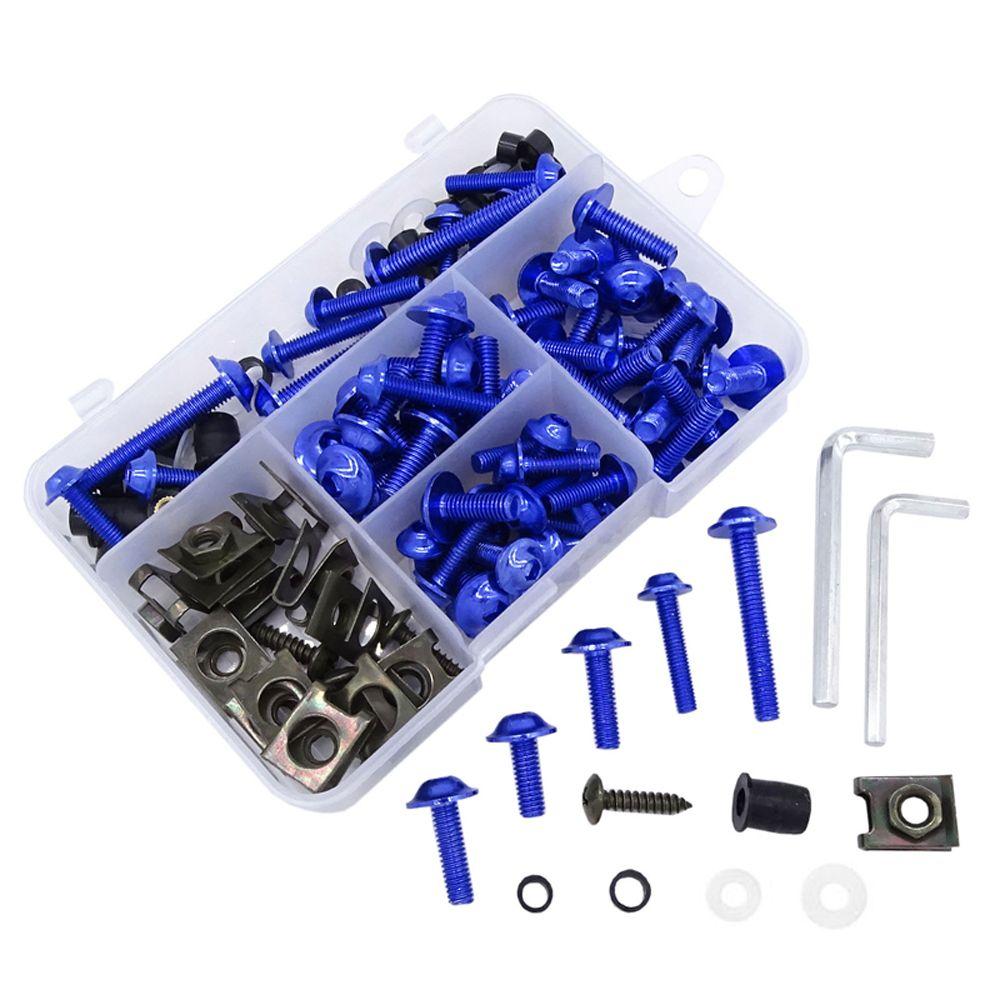 Colors Motorcycle Fairing Bolts Kit Full Fairing Bolts Kit Motorcycle Screws Bodywork Fastener Clip