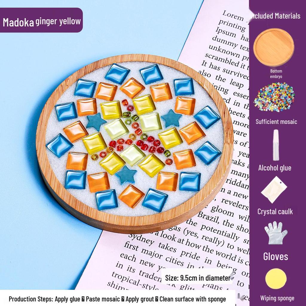 DIY Mosaic Coaster Craft Kit for Kids - Patchwork Creative Art