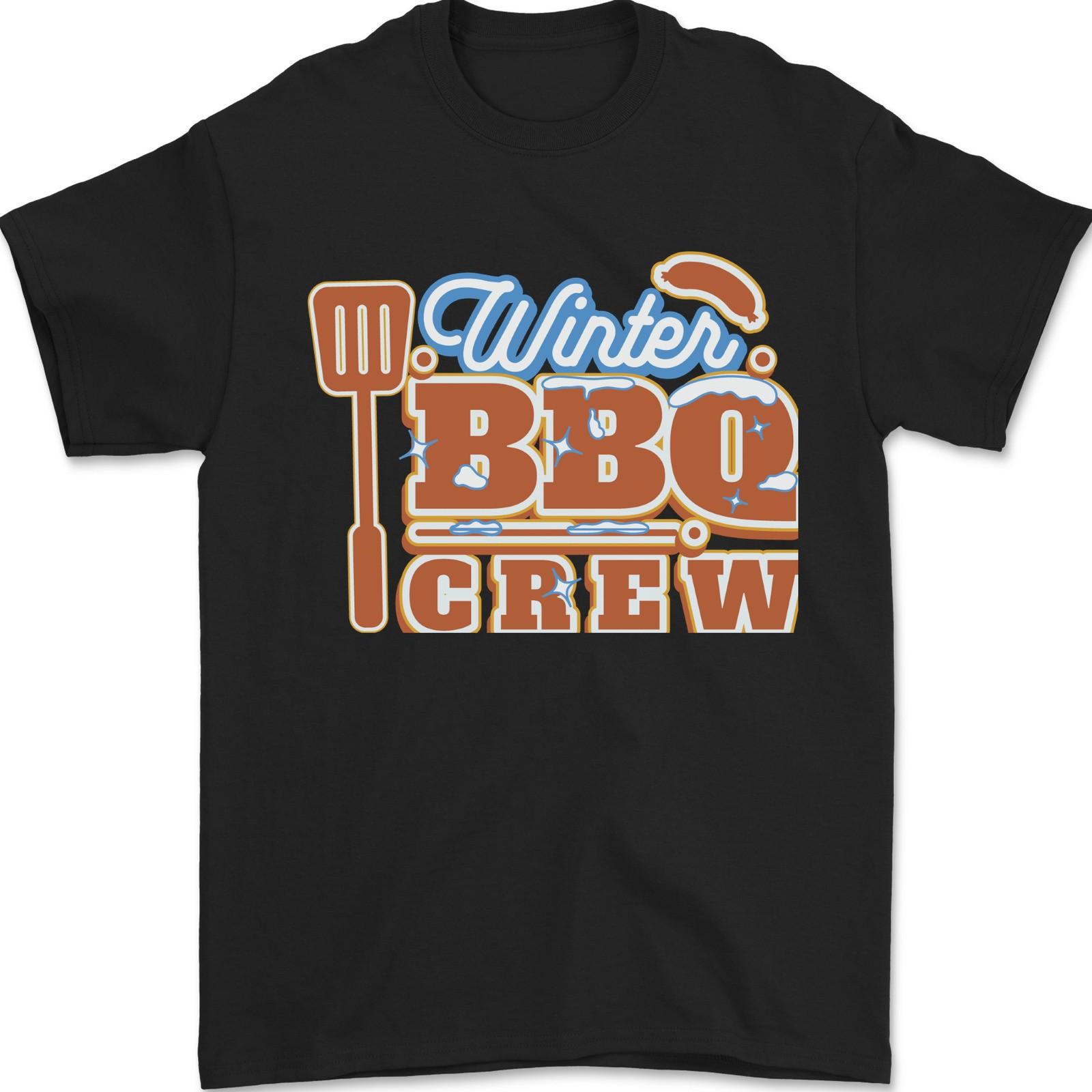 Winter BBQ Crew Funny Grill Food Chef Cook Mens T-Shirt 100% Cotton 3XL