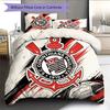 Set Copripiumino Trapuntato Modello Corinthians Decorazione per la Casa Regalo (1 * copripiumino + 2 * federe senza imbottitura)