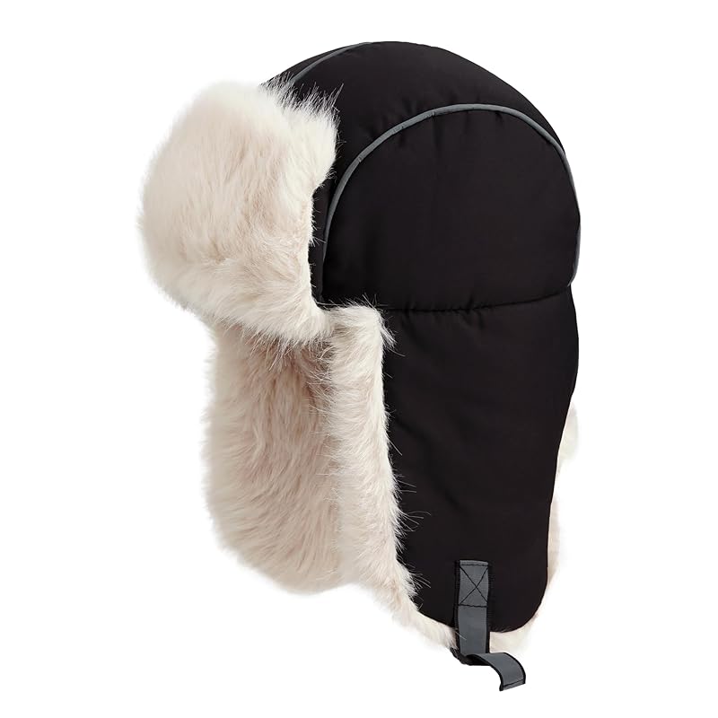 

[Clape] flight cap men s ladies Plain color reflection hat with ear flaps pilot cap cold weather hat Cold weather goods Fluffy outdoor autumn winter