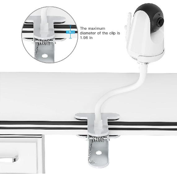 Baby Monitor Stand for VAVA and Hipp, Baby Camera Holder Flexible Baby Camera Mount Shelf for Crib Nursery