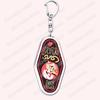Heiß Populär Anime Cartoon Dämon Figur Schlüsselanhänger für Zubehör Tasche Angel Dust Schlüsselanhänger Ring Schlüsselring Schmuck Fans Freunde Geschenke