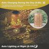 1PC Iron Solar Lantern Outdoor Solar Powered Garden Light Pathway Patio Yard Balcony Decorative Weatherproof Landscape Lighting