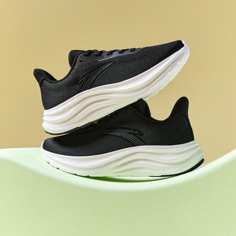 Anta Women Professional Cushioned Running Shoes Black White 122535509R-6
