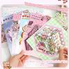 PET Miniature Scene Collection Decompression Visual Stacking 3D Pocket Cabin Scene Stickers DIY Toy Game Stickers Children Gifts
