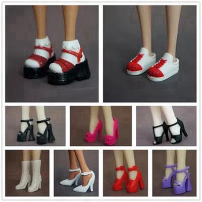 Original High Heels Shoes 30cm Doll Slippers High Quality Figure Doll Sandals  Doll Accessories