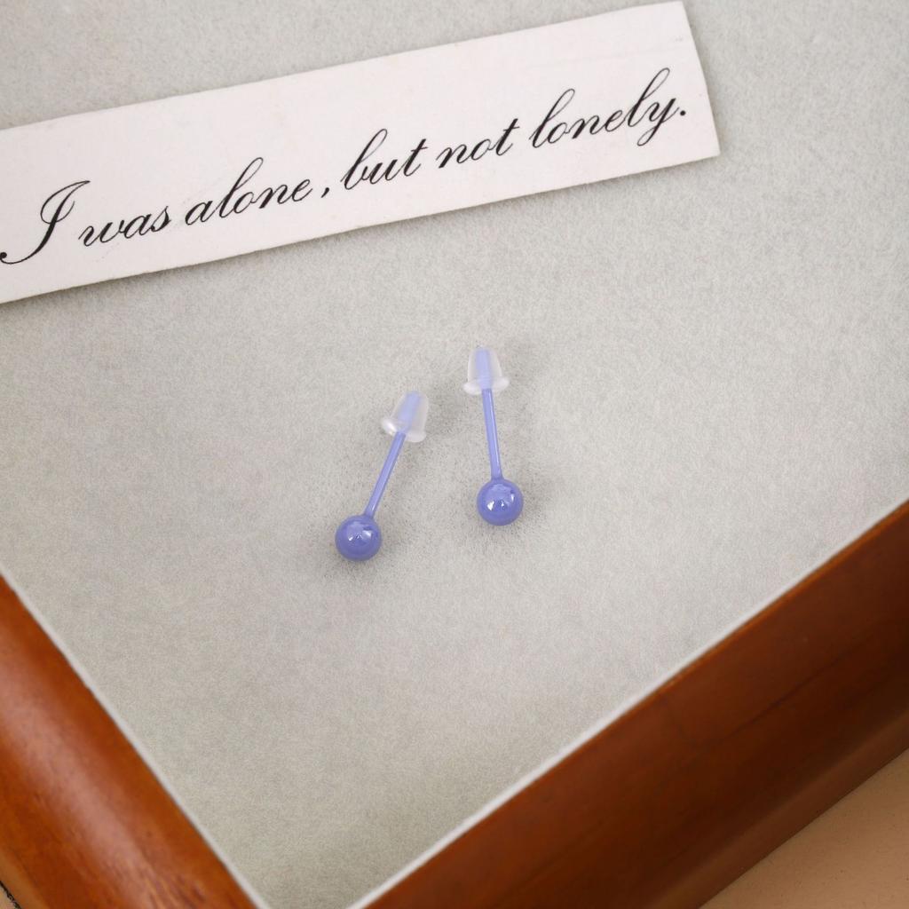 Creative Mini Simple Candy-Colored Bioceramic Earrings, Sweet And Cute, Free-To-Pick Ear Stud Earrings For Women