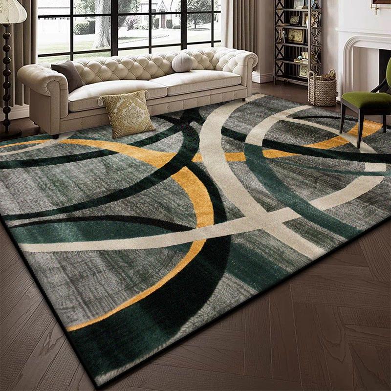Nordic Abstract Large Living Room Carpets Luxury Decoration Home Sofa Fluffy Plush Rug 200x300CM Bedroom Antiskid Soft Mat Floor