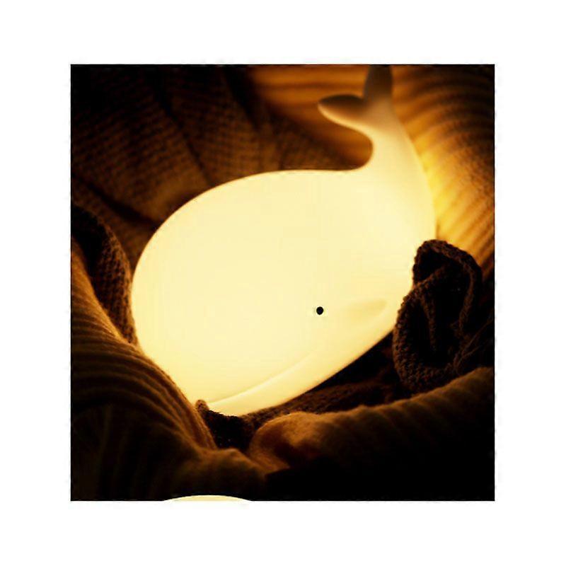 Night Light for Kids, 7 Color Baby Night Light Newborn, Whale Nursery Night Lamp with Battery Powered, Cute LED Multicolor Decoration Gifts for Kids C