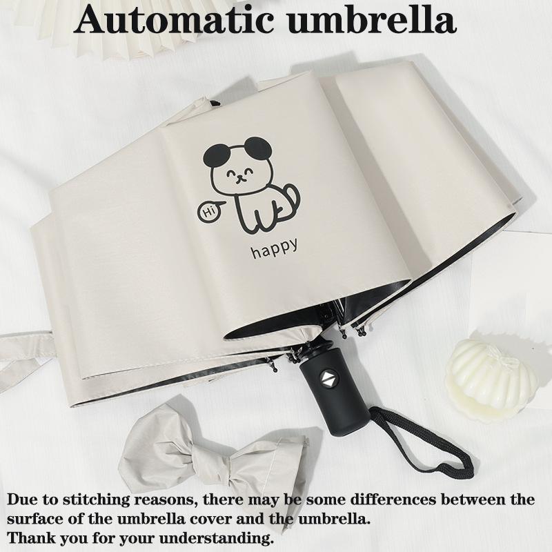 Umbrella Cute Puppy Parasol Travel Portable Folding Umbrella Wind and Sun Protection Lady UV Umbrella Male Adult Students