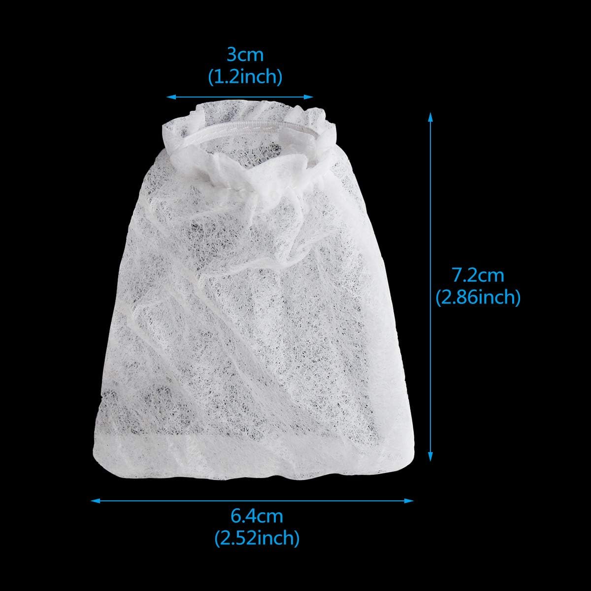 Saim Aquarium Filter Bag Cleaner Replacement Filter Bags Battery-Powered Gravel Cleaner Fitting Bags 12Pcs