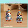 Christmas Acrylic Earrings Cartoon Doll Design For Holiday Accessories Party