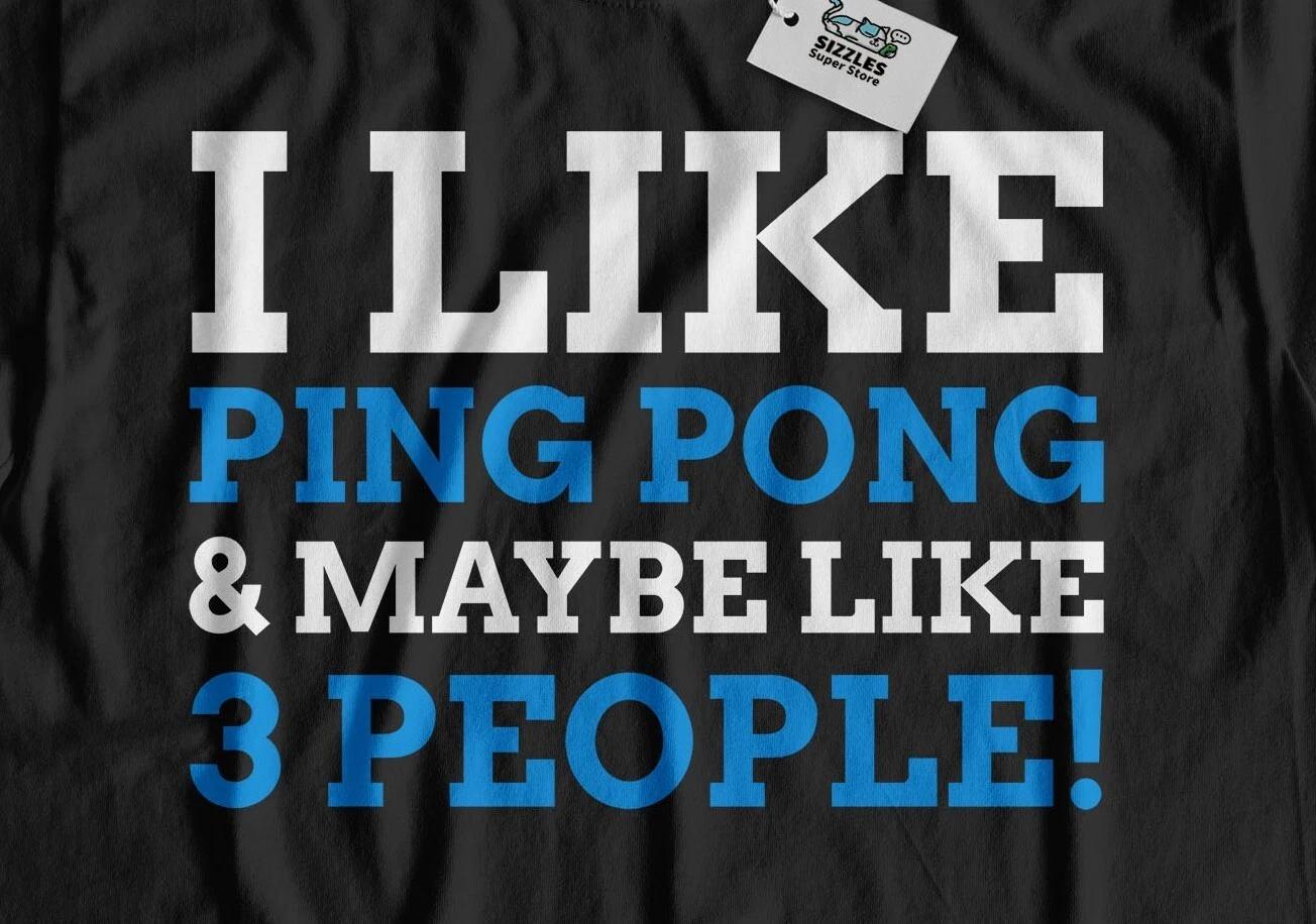 Unisex Funny Ping Pong T-Shirt & Table Tennis Gifts 2XL