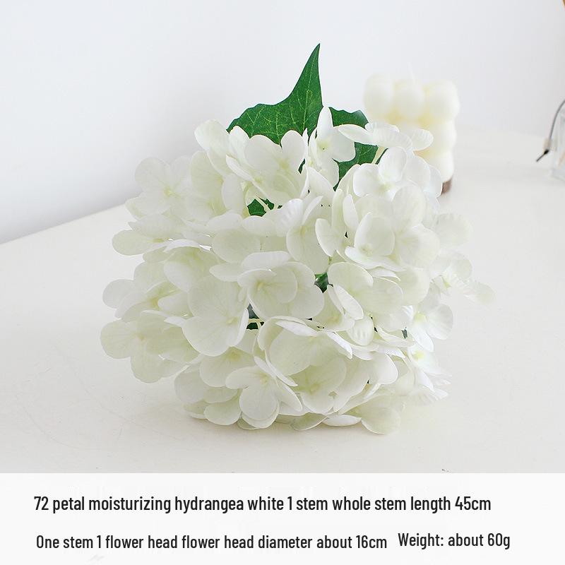 

72 Petals Hydrangea 3D Printed Artificial Flower - Hydrating Touch Fake Flower for Wedding Decorations.