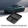 For Xpeng P7/P7i 2025 2025 TPE Center Console Lower Storage Box Auto Tray Organizers Tidying Car Interior Accessories Black