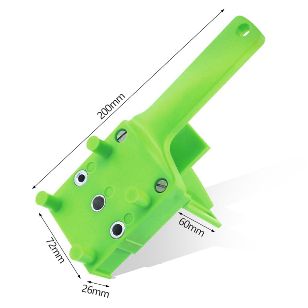 Handheld Drill Guide Pocket Hole Wood Dowelling Jig Kit Puncher Hole Locator ABS Plastic Vertical Pocket Hole Locator