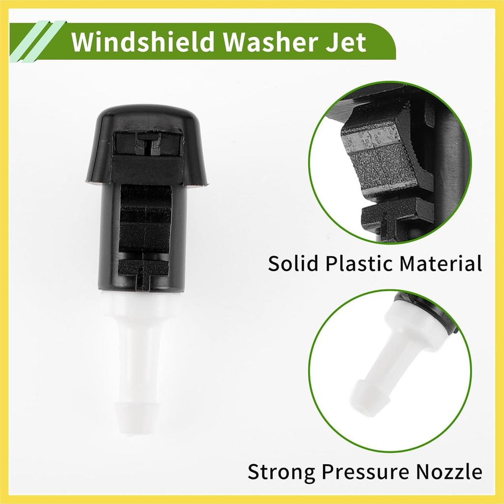 No.986303J000 Windshield Washer Nozzle for Hyundai Santa Fe 2013-2018 Black,White Front Windshield Spray Nozzles Wiper Spray Washer Jet Plastic 1 Set