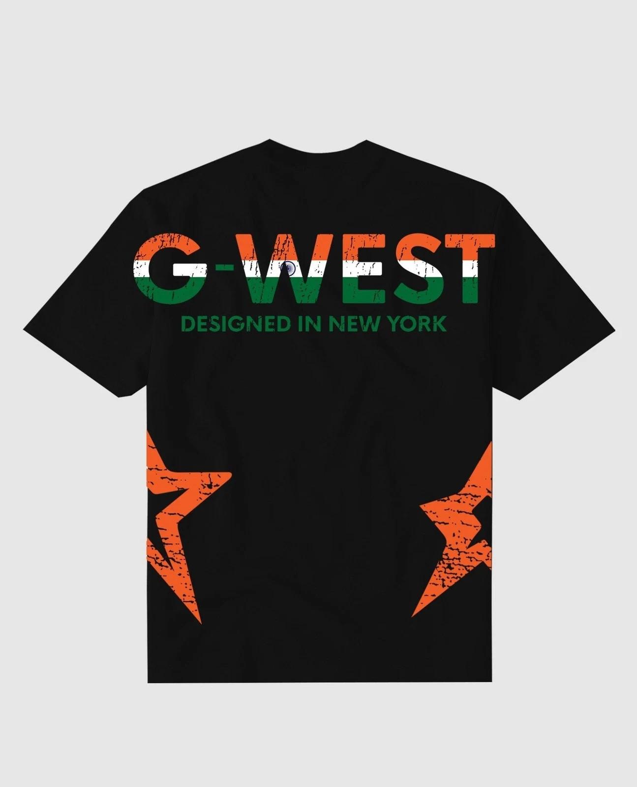 G West Oversized Tee Cricket India Logo T-Shirt : Gwdtfl2403 - 2 Colors M