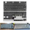 133Key Gray Mist Themed Keycap XDA Profile PBT Dye Sublimation Keycap Set for Customs Mechanical Keyboards