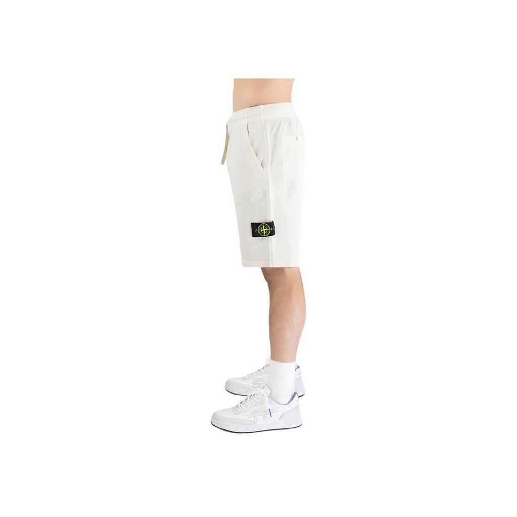 STONE ISLAND Shorts décontractés à cordon avec logo pour homme Shorts blancs K1S156200009S0060-V0195