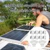 Multipurpose Sturdy Aluminum Alloy Solars Panel Brackets for Easy Installation on Campers Roofs and Boats Decks