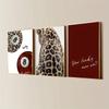 3pcs/set Lucky No. 8 Ball Leopard Cheetah Canvas Print How Lucky We Are Quote Wall Art Poster for Modern Living Room Home Decor
