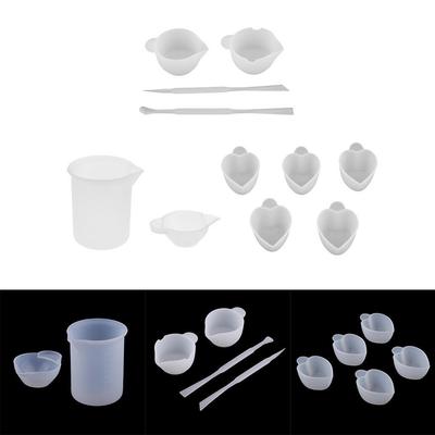 11 Pieces Silicone Resin Measuring Mixing Cup Stirring Kit