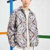 Li Ning Paris Fashion Week Autumn Winter Series Printed Jacket Men Jacket Yellow Gray AFDQ777-1