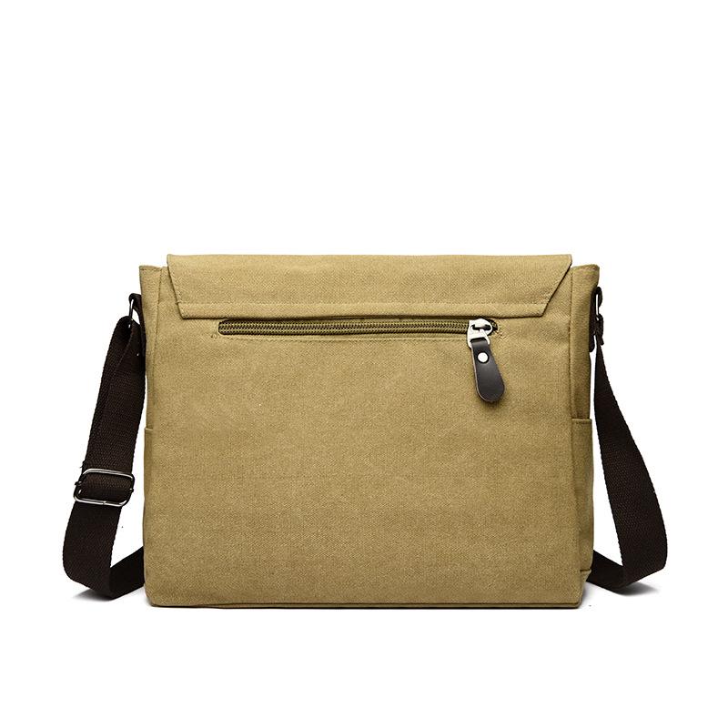 Korean Canvas Messenger Bag: Trendy Large Capacity Shoulder Bag for Men, Students, and Camera Gear