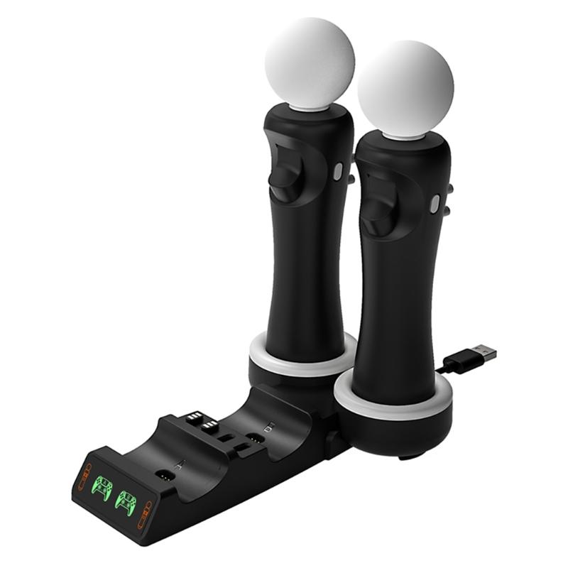 Verbessertes Controller-Ladegerät, Schnellladeadapter, Ladestation ock für /PS VR MOVE