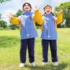 Children’s School Uniform Windbreaker Set for Spring and Autumn - Three-Piece Outfit for Kindergarten and Primary School