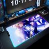 Saber Mouse Pad RGB Gaming Mousepad Big LED Pad PC Desk Mat Luminous Mouse Pad Large Keyboard Mats Table Rug With Backlit