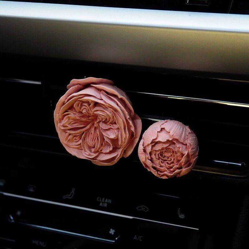 Car Air Freshener Rose Eternal Flower Bouquet Air Vent Decoration Aroma Diffuser Stone Car Fragrance Ornament High-End Gift