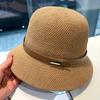 Womens Ladies Summer Straw Fisherman's Hat Sun Hat Adjustable Visor Hat