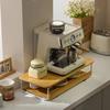 Creative Coffee Machine Storage Racks Wooden Countertop Cups Office Holders Racks Display Shelf Organizer Shelves Kitchen