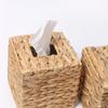 Bohemian Style Rattan Cube Tissue Box with Cover Tissue Holder  Bathroom