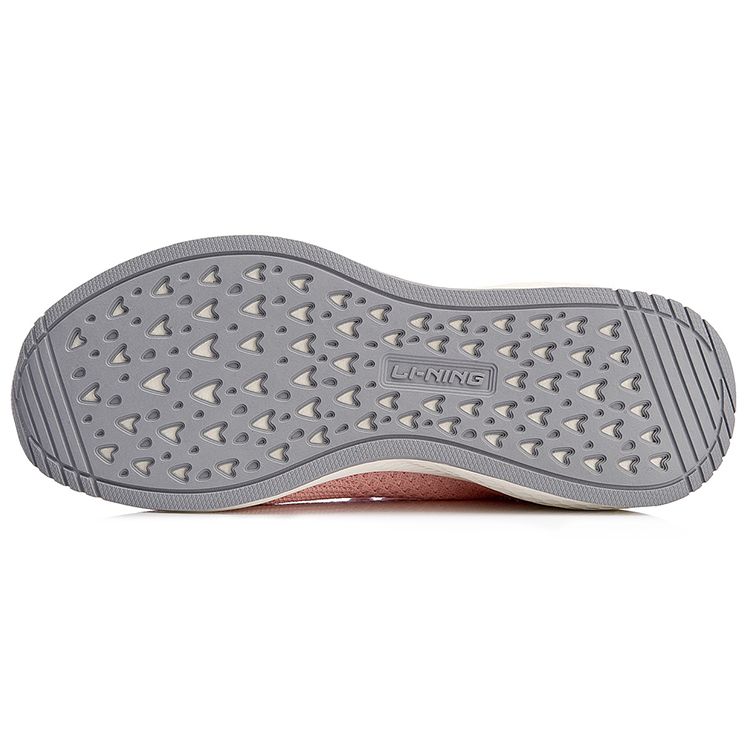 Li Ning Exceed Laser Cloud Cushioning Sports Shoes Women Sneakers Pink White AGLN074-3