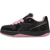 Modne Casualowe Wygodne Amortyzujące Lekkie Niskie Buty Skate Unisex sneaker Czarno-Różowe 402514-02