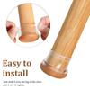 8/16PC Chair Leg Floor Protectors for Hardwood Floors Silicone Chair Caps Covers Furniture Pads Sliders W/ Wrapped Felt Bottom